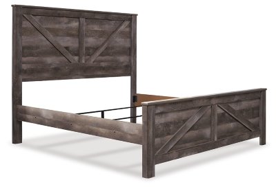 Wynnlow King Crossbuck Panel Bed, Dresser, Mirror and Nightstand - Image 5