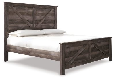 Wynnlow King Crossbuck Panel Bed, Dresser, Mirror and Nightstand - Image 4