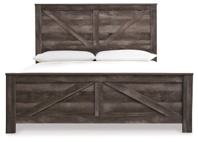 Wynnlow King Crossbuck Panel Bed, Dresser, Mirror and Nightstand - Image 6