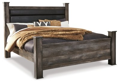 Wynnlow King Poster Bed, Dresser, Mirror and 2 Nightstands - Image 3