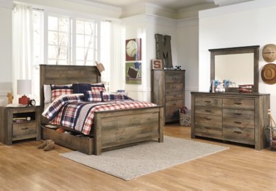 Trinell Full Panel Bed with 1 Large Storage Drawer - Image 7
