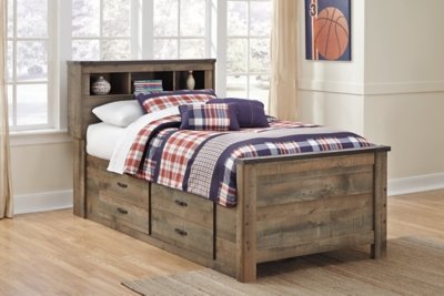 Trinell Twin Bookcase Bed with 2 Storage Drawers - Image 3