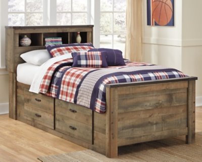 Trinell Twin Panel Bed with Storage and Nightstand - Image 6