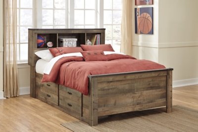 Trinell Full Bookcase Bed with 2 Storage Drawers - Image 5