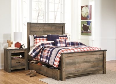 Trinell Full Panel Bed with 1 Large Storage Drawer - Image 6