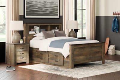 Trinell Full Bookcase Bed with 2 Storage Drawers - Image 3