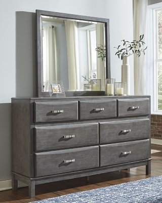 Caitbrook California King Storage Bed, Dresser, Mirror and Chest - Image 9