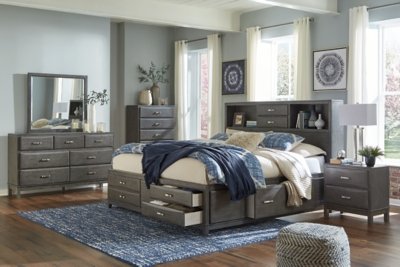 Caitbrook Queen Storage Bed, Dresser, Mirror, Chest and 2 Nightstands - Image 12