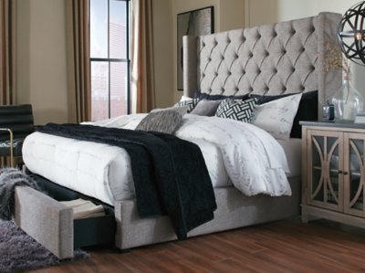 Sorinella King Upholstered Bed with 1 Large Storage Drawer - Image 7