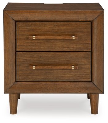 Lyncott Queen Upholstered Bed, Dresser, Mirror and Nightstand - Image 6