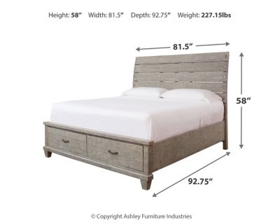 Naydell California King Panel Bed with 2 Storage Drawers - Image 4