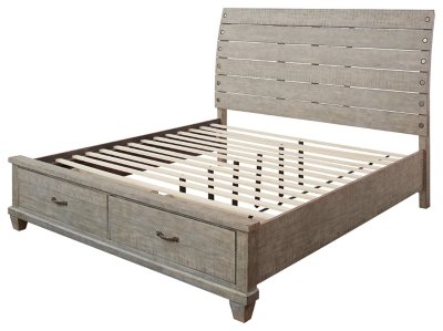 Naydell California King Panel Bed with 2 Storage Drawers - Image 3