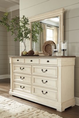 Bolanburg California King Panel Bed, Dresser, Mirror, Chest and 2 Nightstands - Image 12