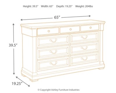 Bolanburg King Panel Bed and Dresser - Image 6