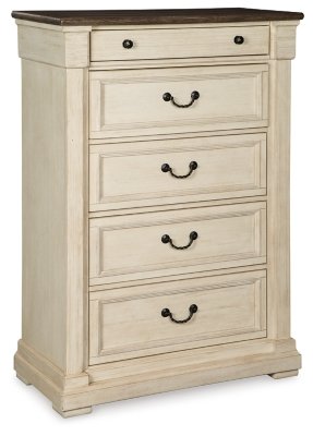 Bolanburg King Panel Bed, Dresser, Mirror, Chest and 2 Nightstands - Image 4