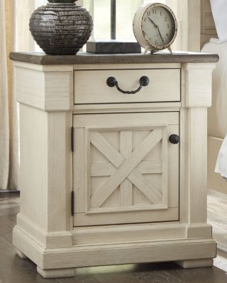 Bolanburg California King Panel Bed, Dresser, Mirror, Chest and 2 Nightstands - Image 15