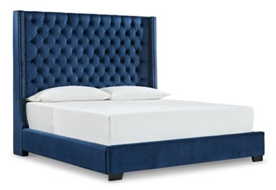 Coralayne King Upholstered Bed, Dresser and Mirror - Image 4