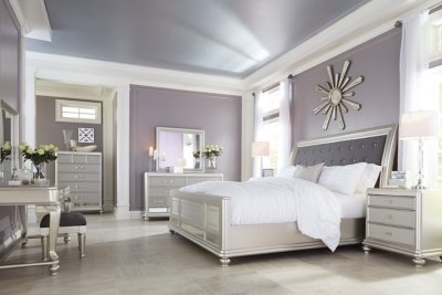 Coralayne Queen Sleigh Bed - Image 6
