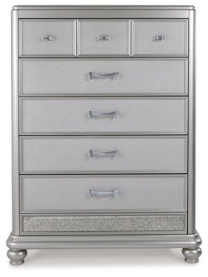 Coralayne King Upholstered Bed, Dresser, Mirror, Chest and 2 Nightstands - Image 5