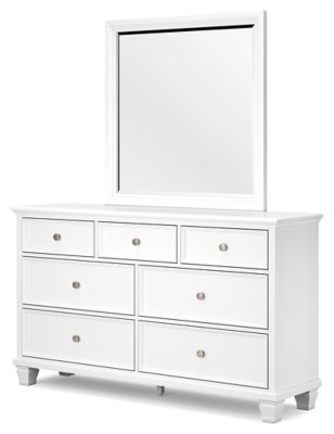 Fortman Queen Panel Bed, Dresser, Mirror and 2 Nightstands - Image 8
