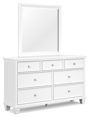 Fortman Queen Panel Bed, Dresser, Mirror and 2 Nightstands - Image 3