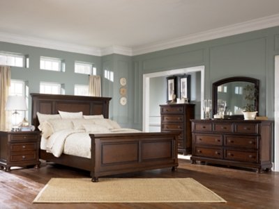 Porter Queen Panel Bed, Dresser, Mirror, Chest and 2 Nightstands - Image 4