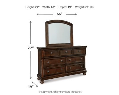 Porter California King Sleigh Bed, Dresser, Mirror and Nightstand - Image 12