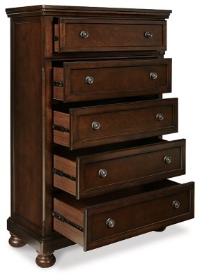 Porter Queen Sleigh Bed, Dresser, Mirror, Chest and Nightstand - Image 3