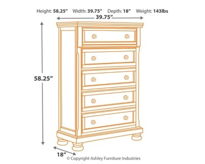 Porter Queen Sleigh Storage Bed, Dresser, Mirror, Chest, and 2 Nightstands - Image 6