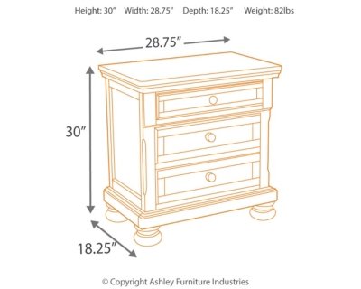 Porter Queen Sleigh Storage Bed, Dresser, Mirror, Chest, and 2 Nightstands - Image 7