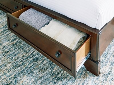 Trellington Queen Sleigh Storage Bed - Image 4