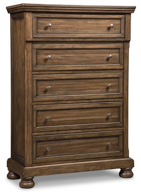 Flynnter King Panel Bed, 2 Dressers, Mirror, Chest and 2 Nightstands - Image 5