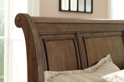 Flynnter Queen Sleigh Bed with 2 Storage Drawers - Image 4