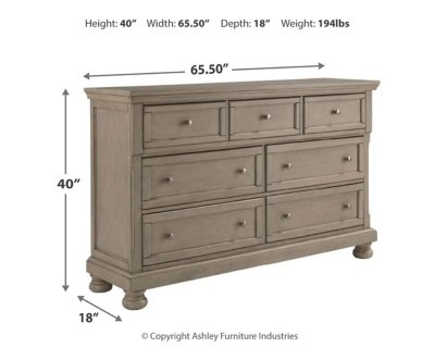 Lettner California King Panel Bed, Dresser, Chest and 2 Nightstands - Image 6