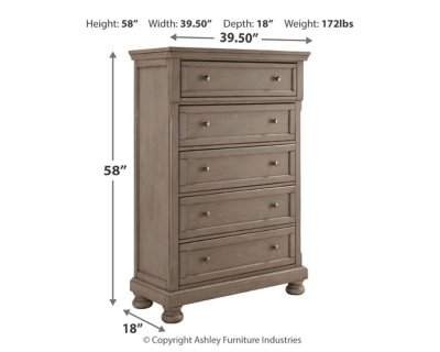 Lettner California King Panel Bed, Dresser, Chest and 2 Nightstands - Image 7