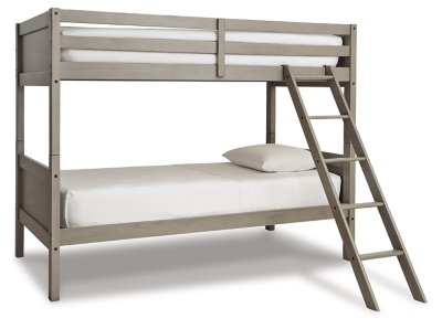 Lettner Twin over Twin Bunk Bed, 2 Mattresses and 2 Pillows - Image 4
