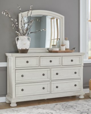 Robbinsdale Queen Panel Bed, Dresser and Mirror - Image 8