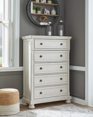 Robbinsdale King Panel Bed, Dresser, Mirror, Chest and 2 Nightstands - Image 16