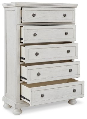 Robbinsdale King Panel Bed, Dresser, Mirror, Chest and 2 Nightstands - Image 5