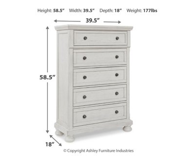 Robbinsdale Queen Panel Storage Bed, Dresser, Mirror and Chest - Image 9