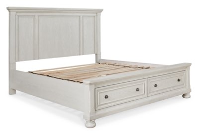 Robbinsdale Queen Storage Bed, Dresser, Mirror and Nightstand - Image 3