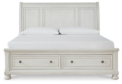 Robbinsdale Queen Sleigh Storage Bed, Dresser and Mirror - Image 5