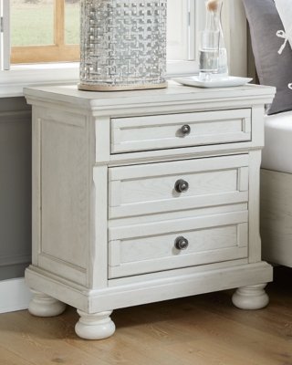 Robbinsdale King Panel Bed, Dresser, Mirror, Chest and 2 Nightstands - Image 18