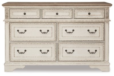 Realyn Queen Upholstery Panel Bed, Dresser, Chest, Nightstand, and Vanity Set - Image 4