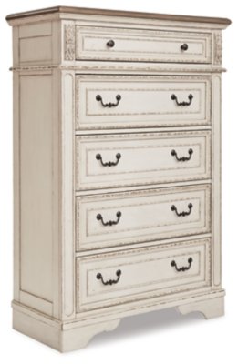 Realyn Queen Upholstered Bed, Dresser, Mirror, Chest and Nightstand - Image 7