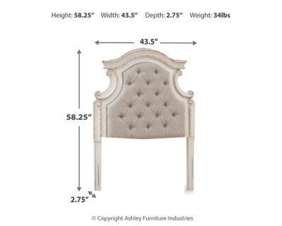 Realyn Twin Upholstered Panel Headboard - Image 5