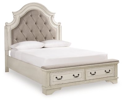 Realyn Queen Upholstered Bed, Dresser, Mirror, Chest and Nightstand - Image 3
