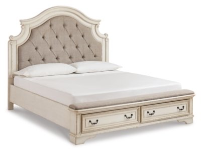 Realyn California King Upholstered Bed, Dresser, Mirror and Chest - Image 3
