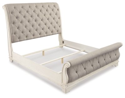 Realyn Queen Upholstered Sleigh Bed and Chest - Image 3