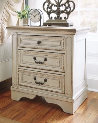 Realyn Queen Upholstered Bed, Dresser, Mirror, Chest and Nightstand - Image 20
